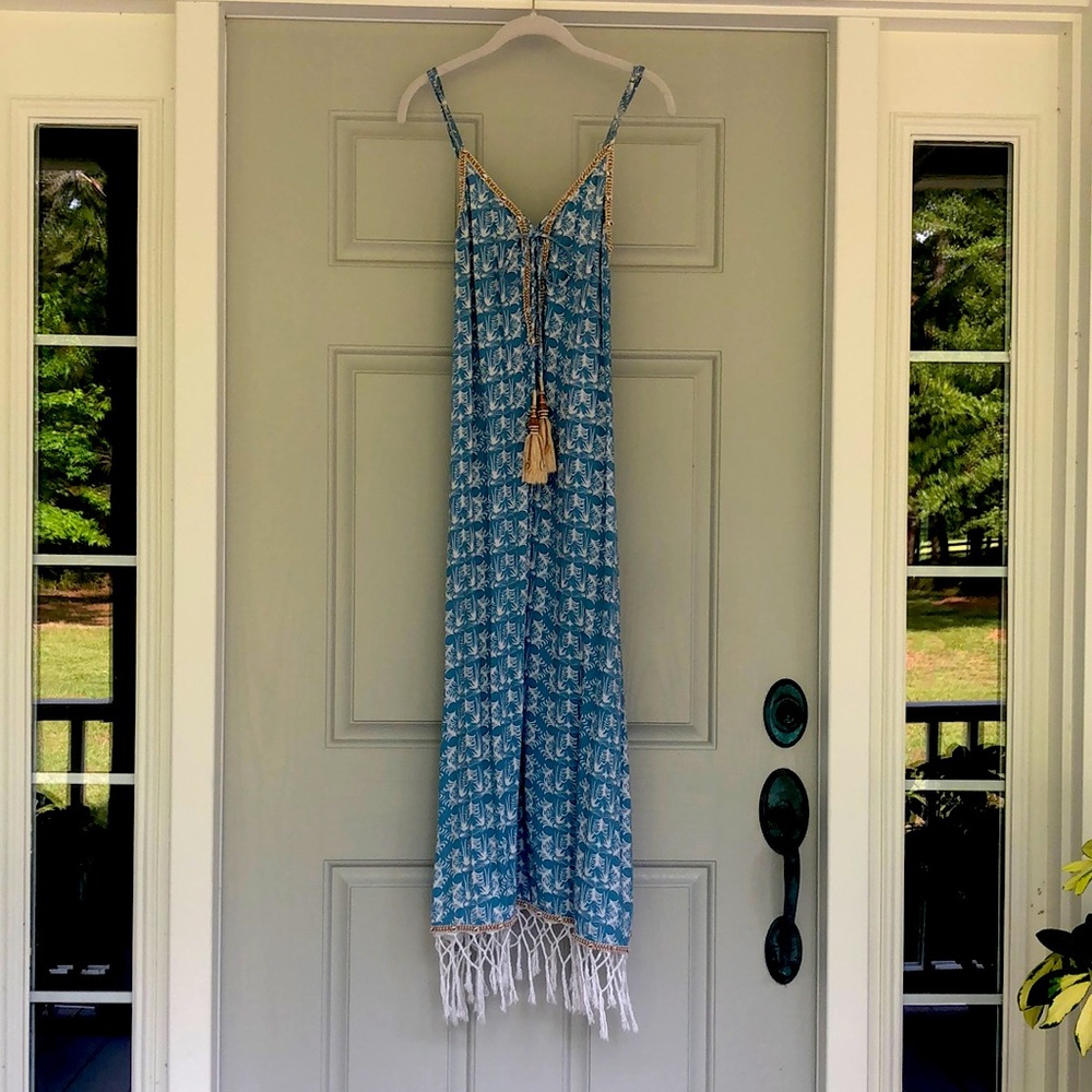 Skemo tropical spaghetti strap dress